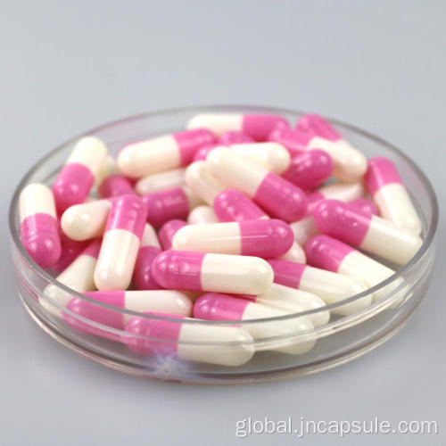 Gelatin Size 0 Empty Capsule Size 0 pink white capsule shell Manufactory